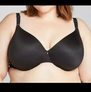 Cacique Full Coverage Smooth Bra Underwire Black 44C